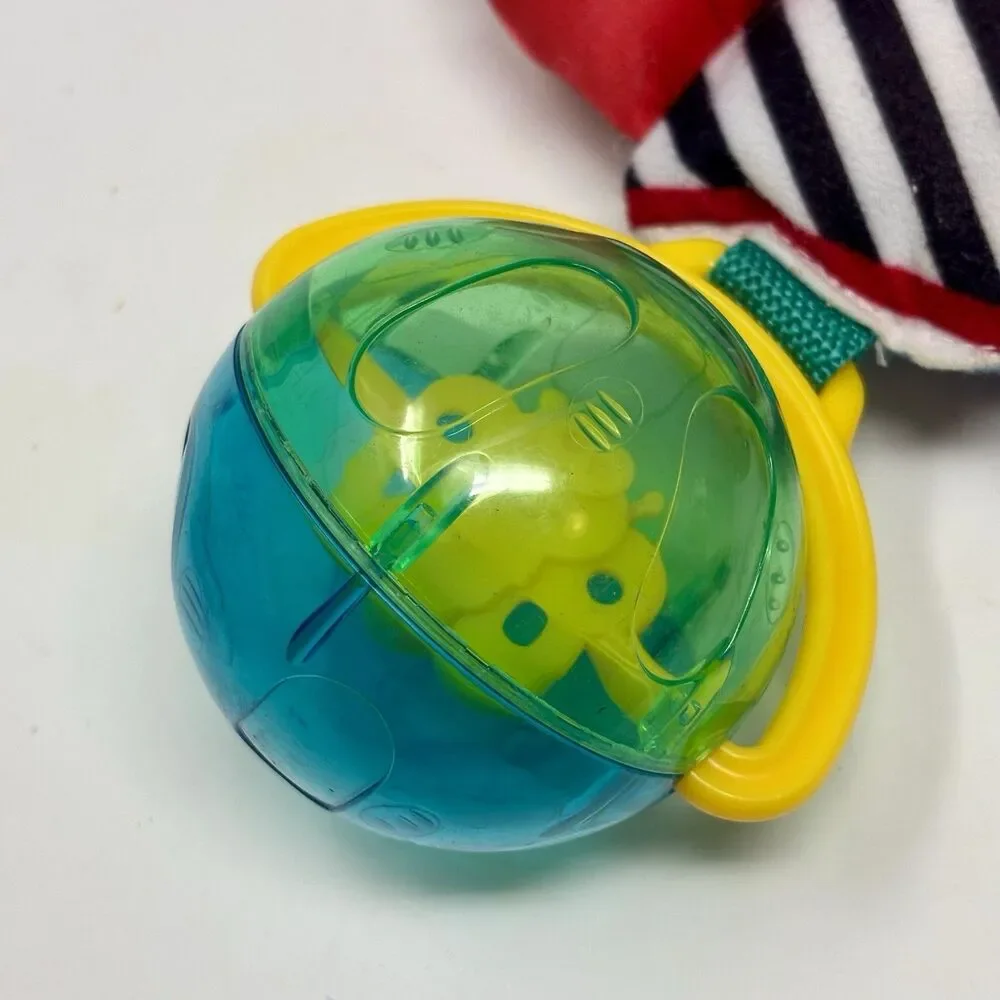 Vintage 1998 Fisher Price Sensory Caterpillar Primary Colors Rattle Baby Toy